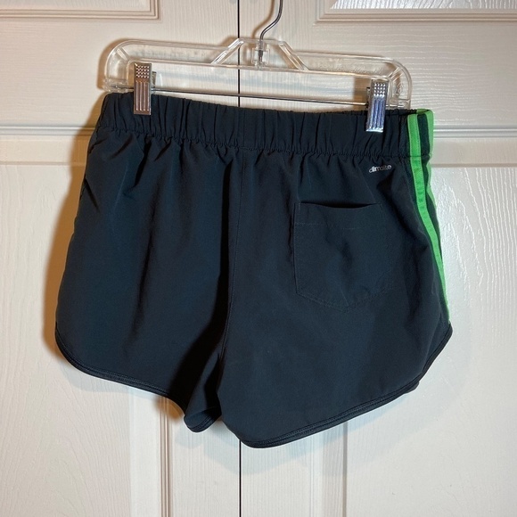 Adidas Climalite 2 in 1 Women's Running Shorts|Black/Green|Size S - Picture 7 of 8